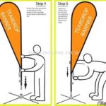 ธงปีนก ธงชายหาด ธงโฆษณา Bleach Flag